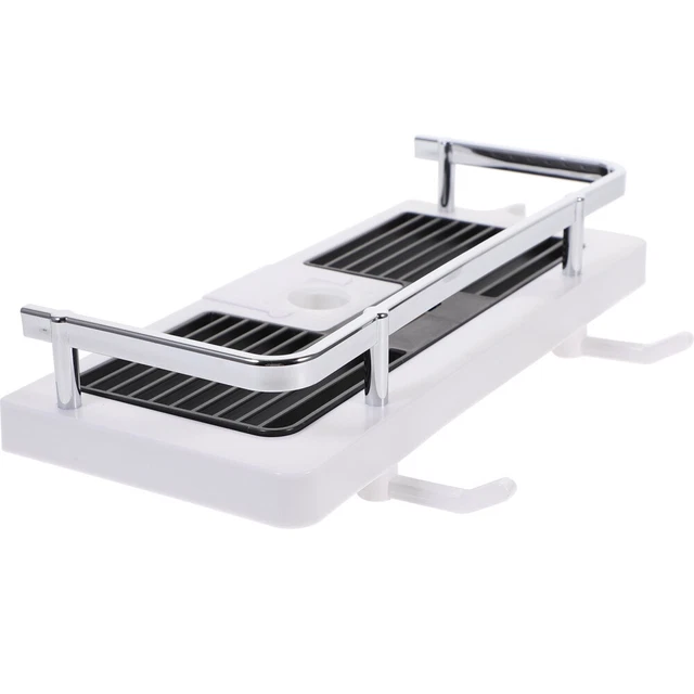 Organizer Bagno Nero Mensola Angolare Bagno 3 Ripiani - Scaffale Metallico Nero Per Doccia E WC Scaffale Metallico Doccia - Foto 4