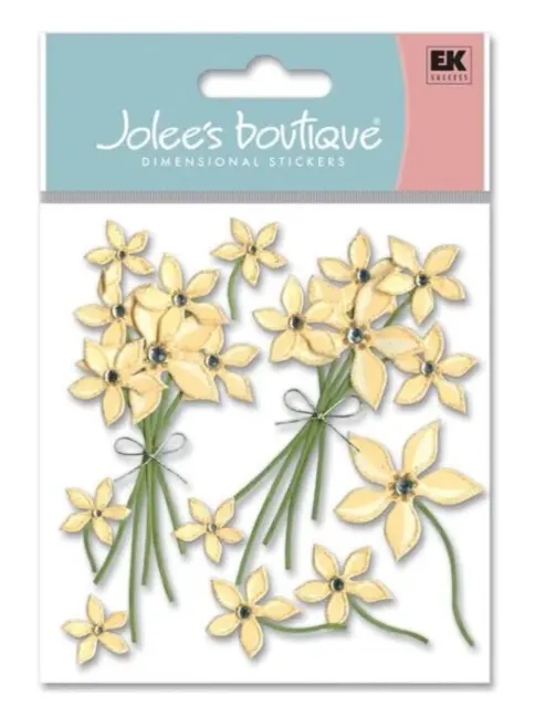Jolee's Boutique Dimensional Sticker - Cream Floral