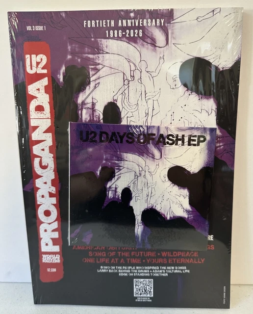 NEW U2 DAYS OF ASH EP W/ PROPAGANDA 40TH ANNIV VOL 3 ISSUE 1&2