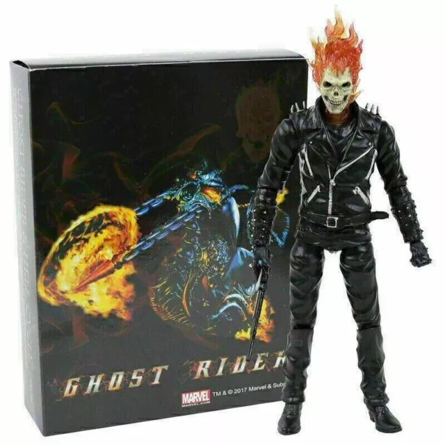 Marvel Ghost Rider Johnny Blaze PVC Action Figure Collectible Model New in Box