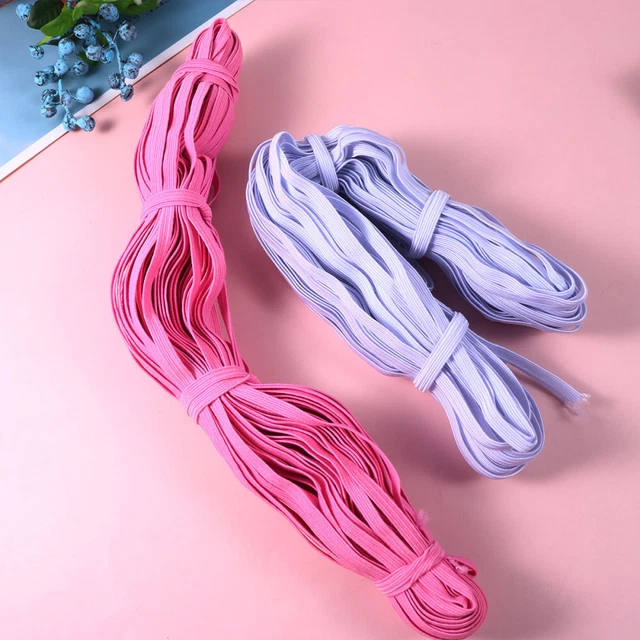 3 piezas cinta de coser elástica ancha línea de cable elástico trenzado cordón plano