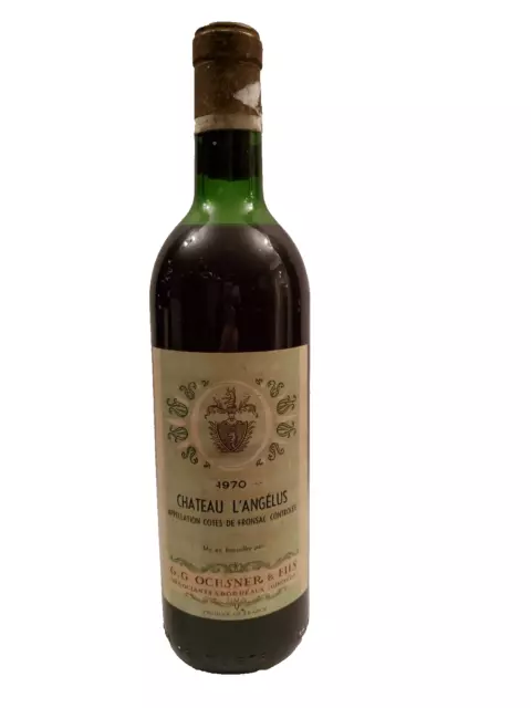 Vin - 1 Bouteille - Château L'Angélus - Côtes de Fronsac - 1970