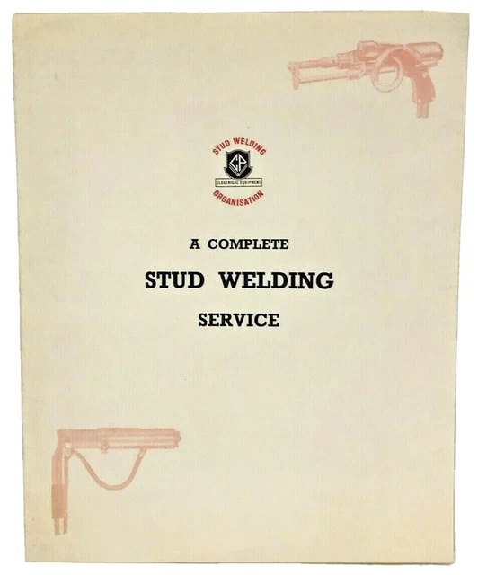 Brochure publicitaire service complet de soudage par goujons Crompton Parkinson Londres
