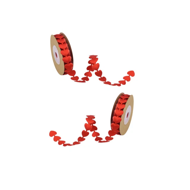 Cintas de tela de brillo rojo