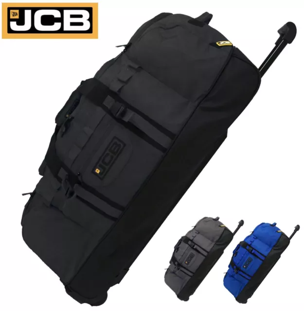 JCB XL Wheeled Holdall Duffle Bag Travel Suitcase Hold Luggage Extra Large 71L