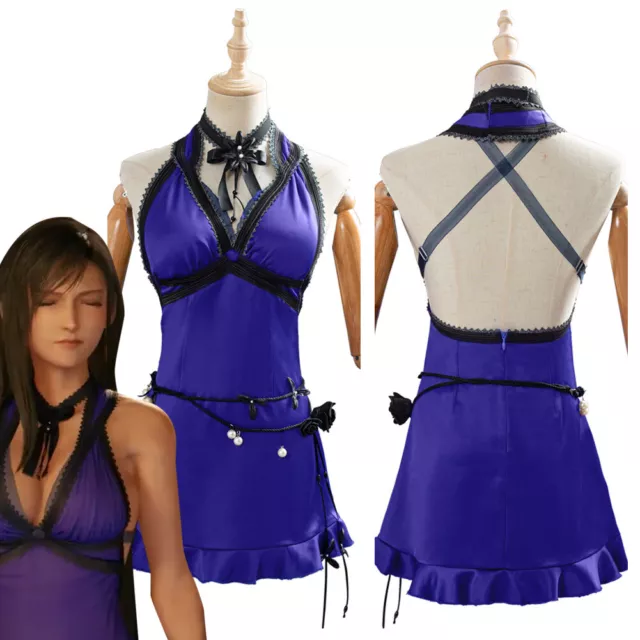 Game Final Fantasy VII Remake Tifa Lockhart Cosplay Costume Uniform Outfit