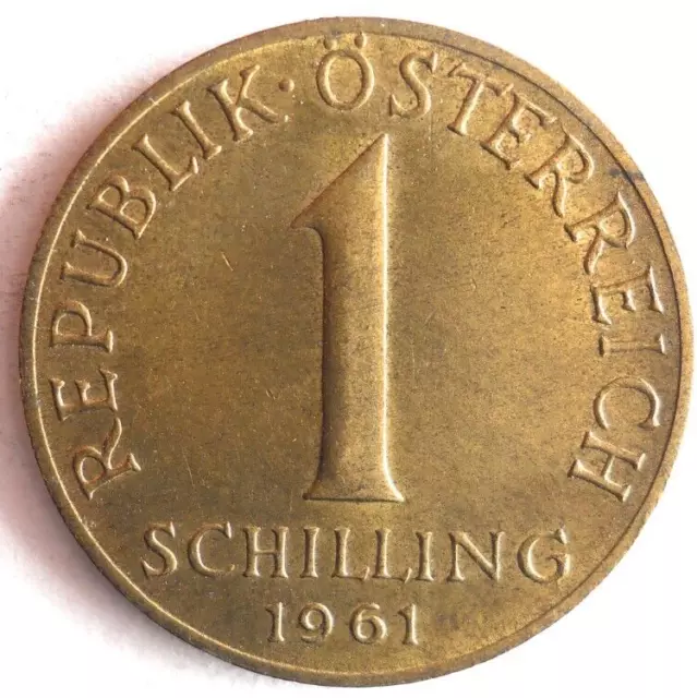 1961 AUSTRIA SCHILLING - Excellent Collectible Coin - FREE SHIP - Bin #324
