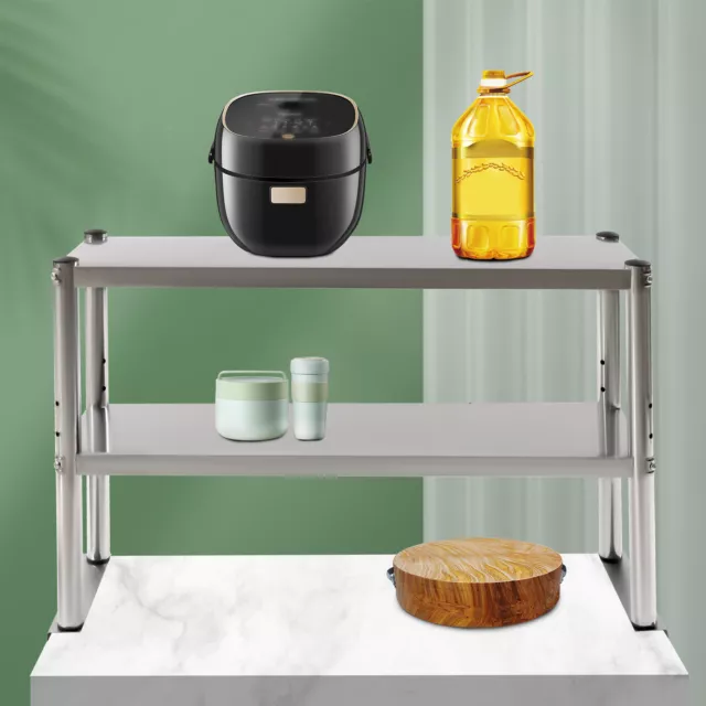 Stainless Steel Commercial Wide Double Overshelf for Prep Table 12"x36"