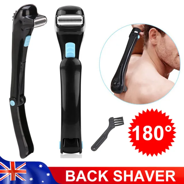 Electric Back Hair Shaver Clipper Body Shaving Razor Remover Trimmer Groomer Men