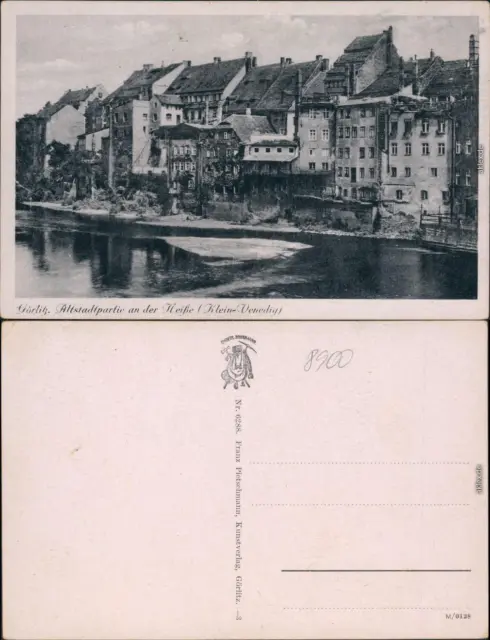 Ansichtskarte Görlitz Zgorzelec Alstadtpartie - Klein Venedig 1930