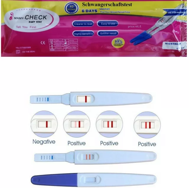 Schwangerschaftstest Frühtest, Schwangerschaft Test Früh Stick Hochpräzise 10 mi