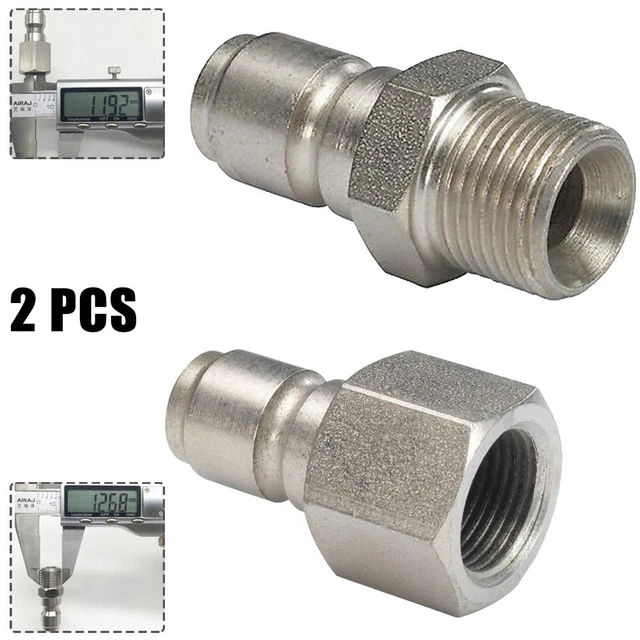 PRESSURE WASHERFITTING STAINLESSSTEELCONNECTIONMALE/FEMALENPTPLUG