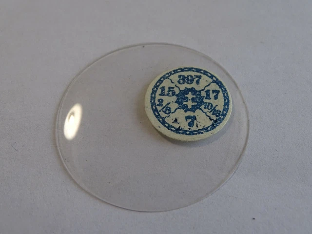 Verre Minéral Pour Montre De Gousset - Diamètre 39.4 Mm - Pièce Horlogerie Neuve Sans étiquette