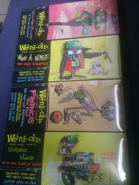 Weird-ohs CAR-ICKY-TURES Hawk Classics Model Kits 2006(Lot of 4)