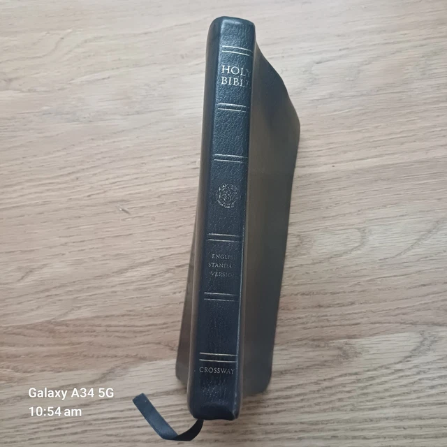 THE HOLY BIBLE ESV Crossway Bible Standard Version Genuine Leather ...