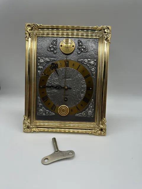 8 days Wall and table  Schmid clock cow's tail pendulum 50's