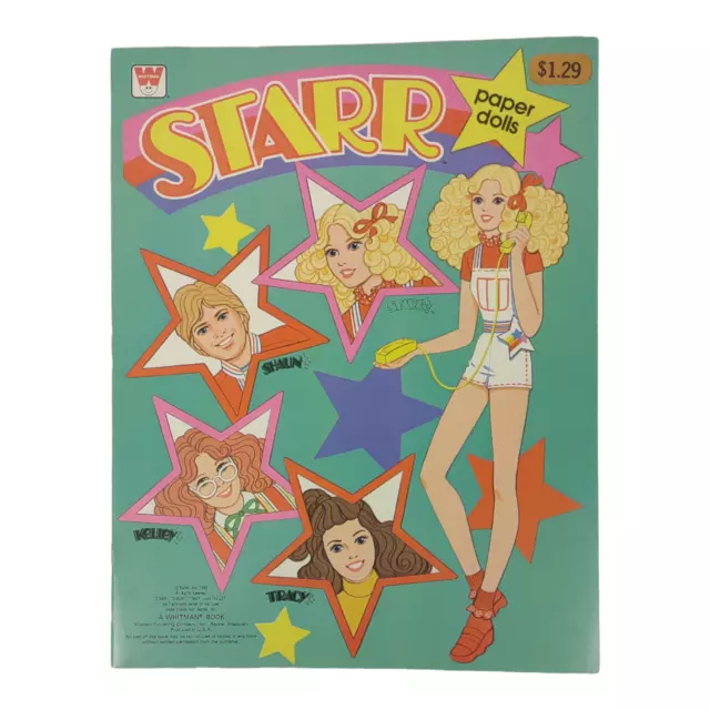 Vintage Starr Paper Dolls In Full Color Uncut Unused 1980