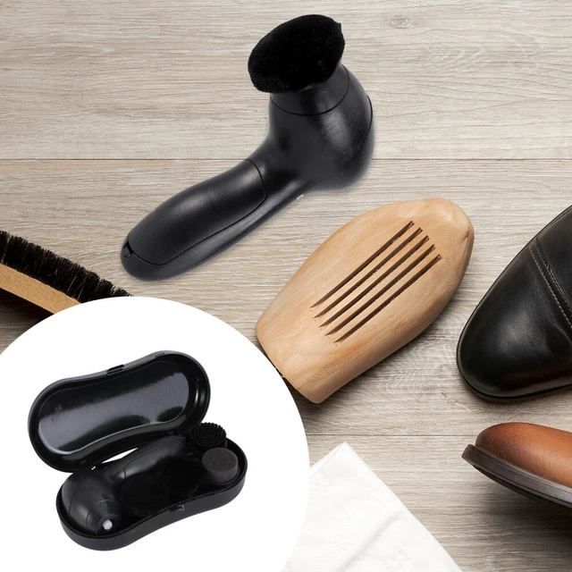 Elektrischer Schuhputzer Reinigungssets Geburtstagsgeschenk Black Abs