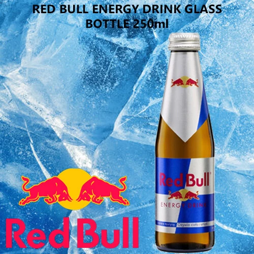 RED BULL ENERGY DRINK GLASS BOTTLE 6x250ml £17.99 PicClick UK
