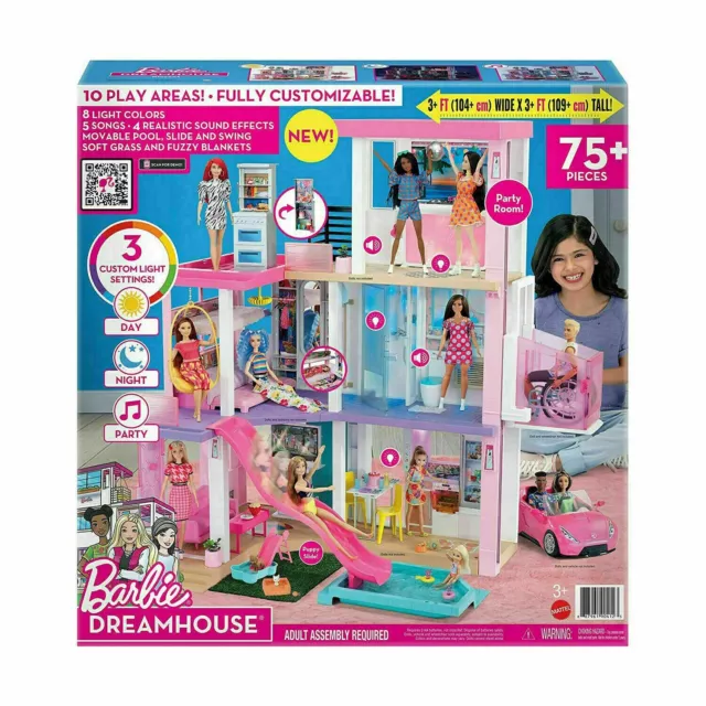 LA NUOVA CASA DEI SOGNI DI BARBIE MATTEL 110cm ascensore e accessori GRG93 3+