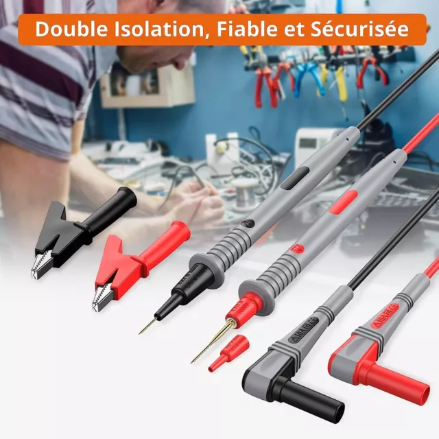 Kit de Câbles de Test Multi 21 en 1 Multimètre Électrique Câble Test avec Pinces 2