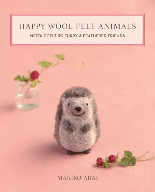 Libros de almacenamiento - animales de fieltro de lana feliz (paquete de 1)