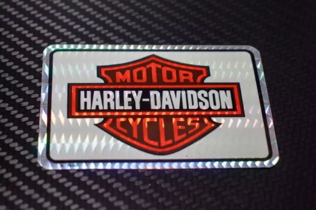 Vintage Harley Davidson Holographic Prism Sticker Bar and Shield