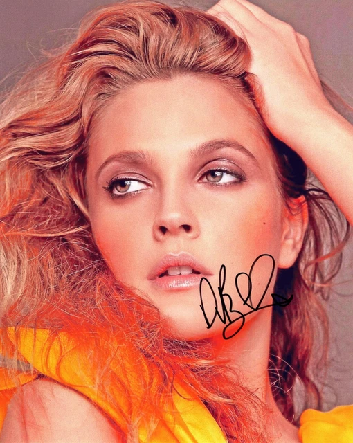 10x8 Photo Personally Autographed by Drew Barrymore & COA