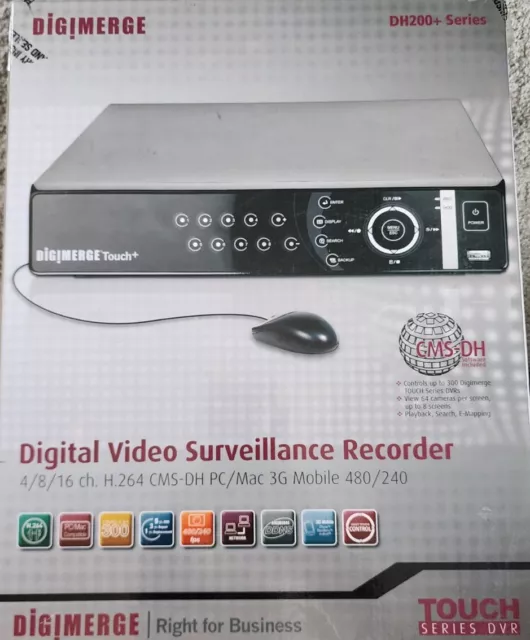 DigiMerge DH200+ Series DH204501 DVR Digital Video Surveillance Recorder. DigiMerge DH200+ Series DH204501 DVR Digital Video Surveillance Recorder.