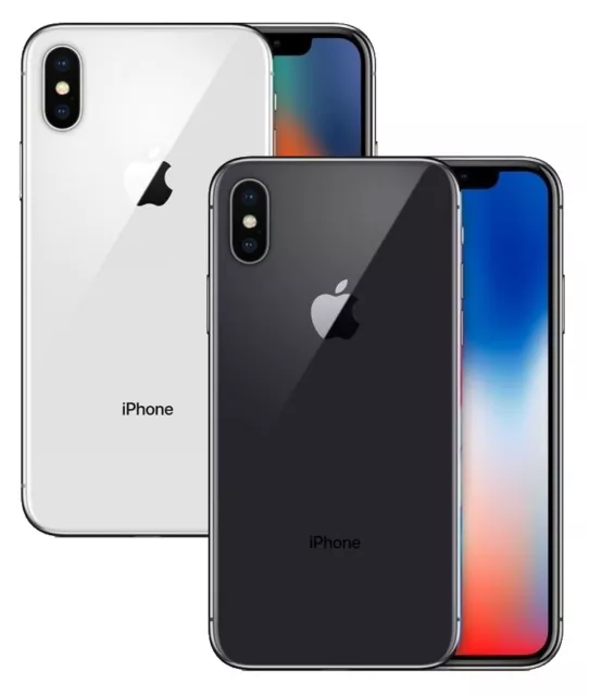 Apple IPHONE X 10 64GB 256GB Argent Espace Gris LTE Ios Smartphone Sans Simlock