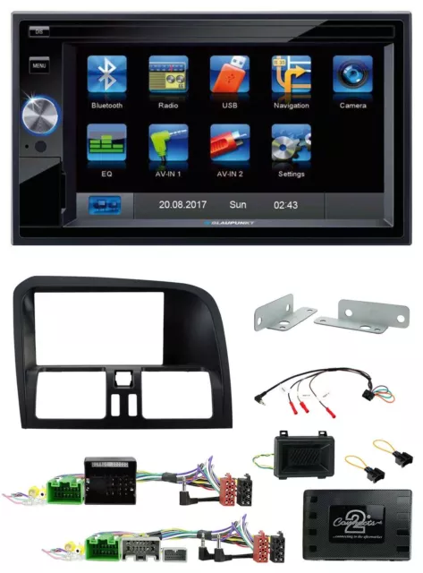 Blaupunkt SD Bluetooth 2DIN MP3 USB Lenkrad Autoradio für Volvo XC60 2008-2017 A