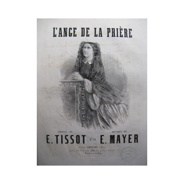 MAYER Ernest L'Ange de la Prière Chant Piano XIXe