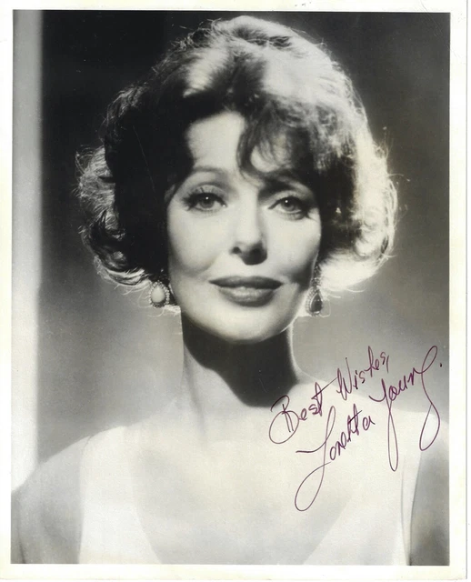 LORETTA YOUNG SIGNED Portrait Photo Clark Gable Estate Of James L