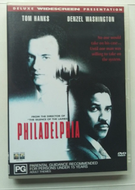 Philadelphia (1993) Region 4 DVD - Tom Hanks, Denzel Washington - VGC Free Post
