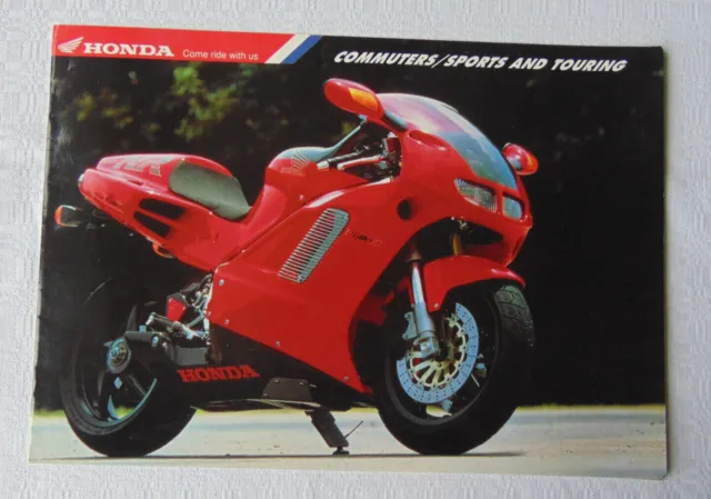 Honda Motorcycles Commuters Sports & Touring 1992 UK Sales Brochure Free Postage