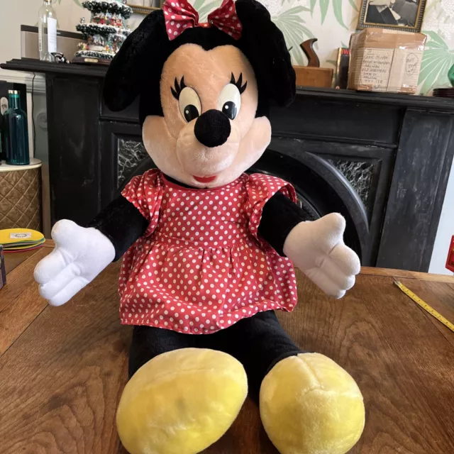 Minnie Mouse Huge Plush Vintage Disneyland / World 22 Inches Sitting! VGC