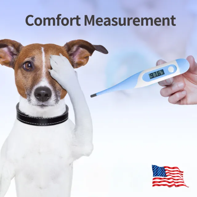 VET Veterinary Electronic Thermometer LCD Digital Animal  Soft Head Thermometer