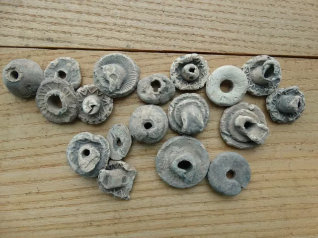 Nice Set of Viking Stone Ornamented Beads ca 9-12 AD Kievan Rus