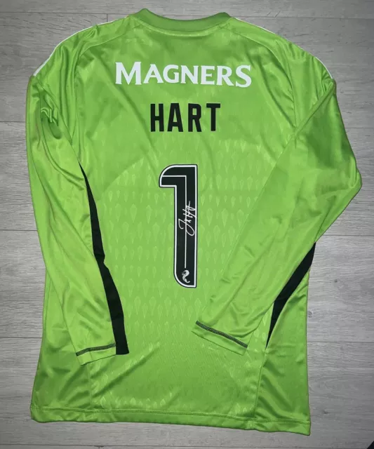 Signed Joe Hart Celtic Goalkeeper Football Shirt With Proof And Coa