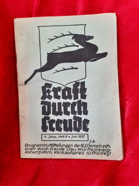 "Kraft durch Freude"4.Jahrgang,Heft 6 Juni 1937