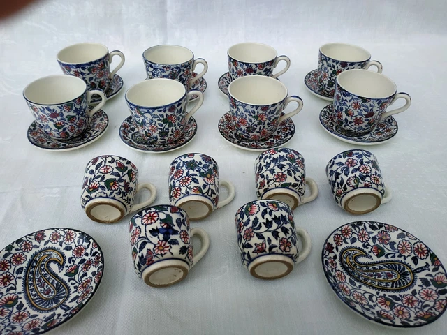Ancienne Dînette En Porcelaine Fleurie - Service à Thé Pour Enfant (collection)