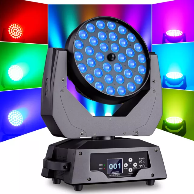 300W 4 IN 1 RGBW LED Zoom Wash Beam Moving Head DJ DMX Party Bühnenlicht Show