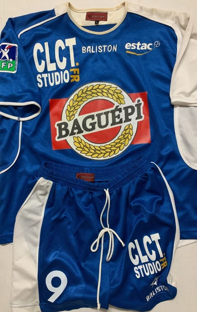 Maillot vintage domicile Estac Troyes #27 Florentin saison 2002-2003