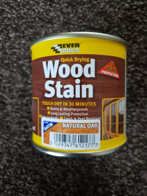 Ever Build Quick Drying Wood Stain ( Natural Oak-Satin 250ml)