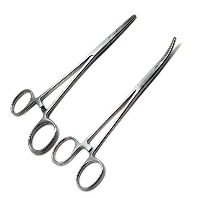 Stainless Steel Fishing Pliers Hemostatic Clamp Surgical Forceps Hook Remover