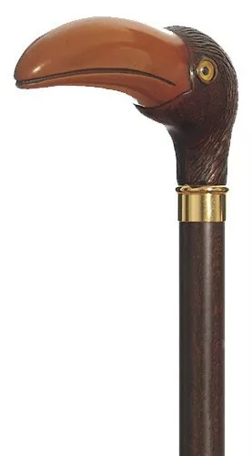 New Exotic Panama Toucan Bird Handle Walking Cane for Ladies and Men by Concord
