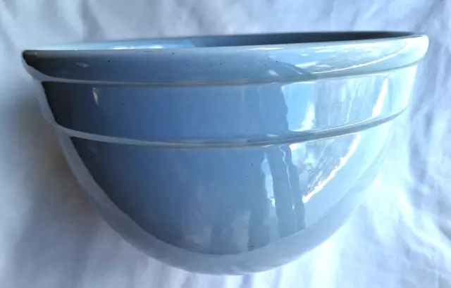 Large Blue Mixing/pudding Bowl Fowler Ltd. Australia -Vintage 24 x 15cm