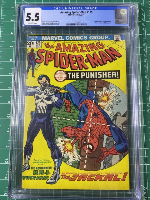 Amazing Spider-Man #129   CGC 5.5   1st Appearance of the Punisher ~ Key 1974