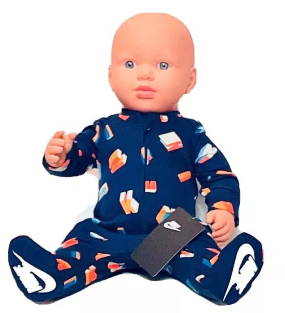 AIR Nike Baby Boys & Girls1-pc GIFT SET: Coverall 0-12 Months BLUE VOID COLOR