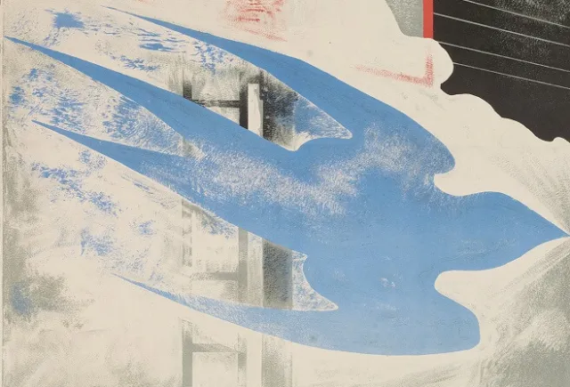 Affiche Originale Art Deco Moderniste - Cassandre - Oiseau bleu - Pullman - 1929 3